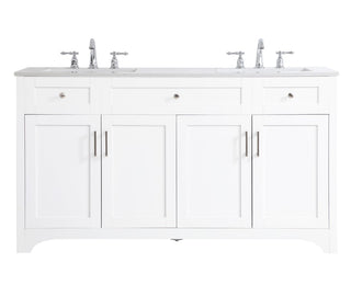 Elegant Lighting - VF17060DWH - Double Bathroom Vanity - moore - White