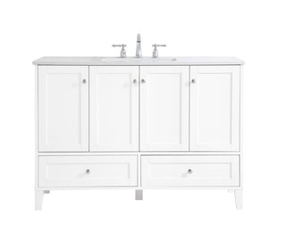 Elegant Lighting - VF18048WH - Single Bathroom Vanity - sommerville - White