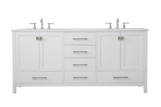 Elegant Lighting - VF18872DWH - Double Bathroom Vanity - Irene - White