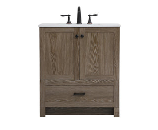 Elegant Lighting - VF2830WO - Single Bathroom Vanity - Soma - weathered oak