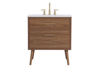 Elegant Lighting - VF41030WB - Bathroom Vanity Set - Boise - Walnut Brown