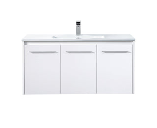 Elegant Lighting - VF44040WH - Single Bathroom Floating Vanity - Rasina - White