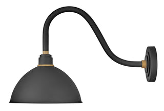 Foundry Dome Medium Wall Mount Barn Light in Textured Black