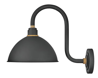 Foundry Dome Medium Wall Mount Barn Light in Textured Black
