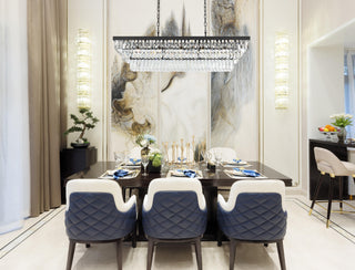 Josephine 48 inch Rectangular Chandelier in Black