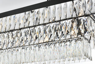 Josephine 48 inch Rectangular Chandelier in Black