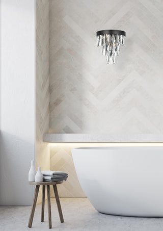 Josephine 10 inch Wall Sconce in Black
