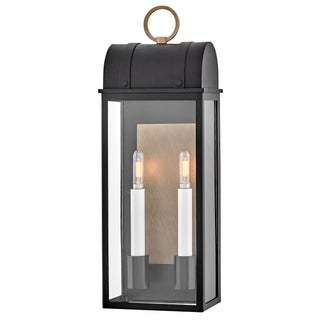 Campbell Medium Wall Mount Lantern in Black