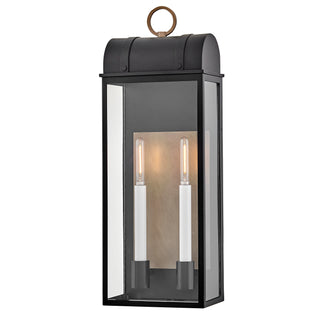 Campbell Large Wall Mount Lantern in Black