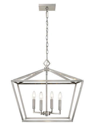 Millennium - 3294-SN - Four Light Pendant - Corona - Satin Nickel
