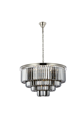 Elegant Lighting - 1231D32PN-SS/RC - 17 Light Chandelier - Sydney - Polished nickel