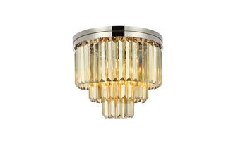 Elegant Lighting - 1231F20PN-GT/RC - Nine Light Flush Mount - Sydney - Polished nickel