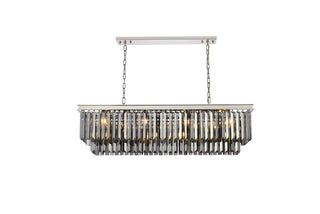 Elegant Lighting - 1232D50PN-SS/RC - 12 Light Chandelier - Sydney - Polished nickel