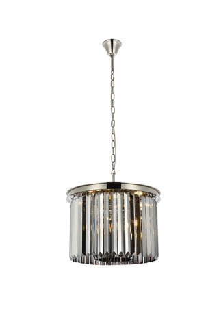 Elegant Lighting - 1238D20PN-SS/RC - Six Light Pendant - Sydney - Polished nickel