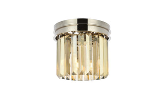 Elegant Lighting - 1238F12PN-GT/RC - Three Light Flush Mount - Sydney - Polished nickel