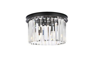 Elegant Lighting - 1238F16MB/RC - Three Light Flush Mount - Sydney - Matte Black