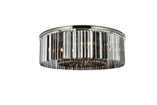Elegant Lighting - 1238F43PN-SS/RC - Ten Light Flush Mount - Sydney - Polished nickel