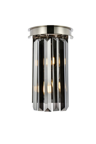 Elegant Lighting - 1238W8PN-SS/RC - Two Light Wall Sconce - Sydney - Polished nickel