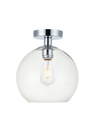 Elegant Lighting - LD2210C - One Light Flush Mount - BAXTER - Chrome and Clear