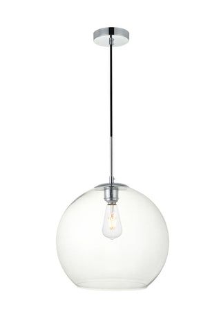 Elegant Lighting - LD2216C - One Light Pendant - BAXTER - Chrome and Clear