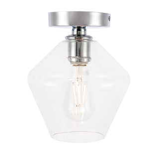 Elegant Lighting - LD2254C - One Light Flush Mount - Gene - Chrome and Clear glass