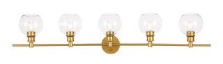 Elegant Lighting - LD2326BR - Five Light Wall Sconce - Collier - Brass and Clear glass
