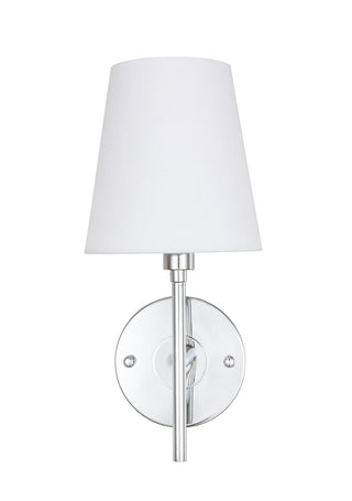 Elegant Lighting - LD6184C - One Light Wall Sconce - Cason - Chrome and White shade