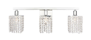 Elegant Lighting - LD7011C - Three Light Wall Sconce - Phineas - Chrome and Clear Crystals