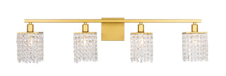 Elegant Lighting - LD7012BR - Four Light Wall Sconce - Phineas - Brass and Clear Crystals