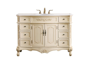 Elegant Lighting - VF10148LT - Single Bathroom Vanity Set - Danville - light antique beige