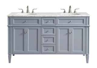 Elegant Lighting - VF12560DGR - Double Bathroom Vanity Set - Park Avenue - Grey