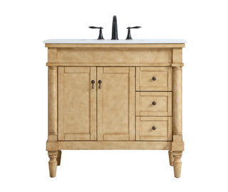 Elegant Lighting - VF13036AB - Single Bathroom Vanity - Lexington - antique beige