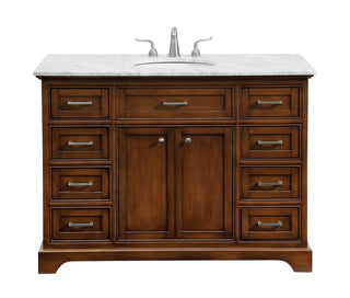 Elegant Lighting - VF15048TK - Single Bathroom Vanity Set - Americana - Teak