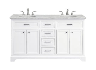 Elegant Lighting - VF15060DWH - Double Bathroom Vanity Set - Americana - white