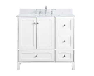 Elegant Lighting - VF18036WH-BS - Bathroom Vanity Set - sommerville - White
