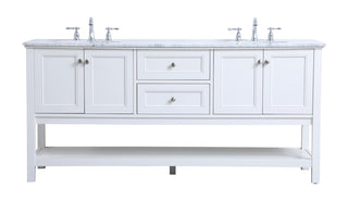 Elegant Lighting - VF27072WH - Double Sink Bathroom Vanity Set - Metropolis - White