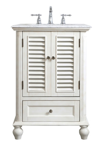 Elegant Lighting - VF30524AW - Single Bathroom Vanity - Rhodes - antique white