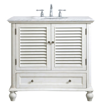 Elegant Lighting - VF30536AW - Single Bathroom Vanity - Rhodes - antique white
