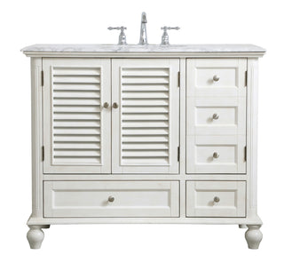 Elegant Lighting - VF30542AW - Single Bathroom Vanity - Rhodes - antique white