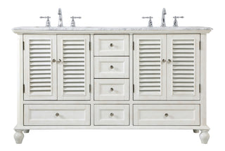 Elegant Lighting - VF30560DAW - Double Bathroom Vanity - Rhodes - antique white