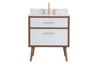 Elegant Lighting - VF41030WH-BS - Bathroom Vanity Set - Boise - White