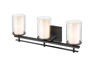 Millennium - 5503-MB - Three Light Wall Sconce - Huderson - Matte Black