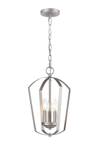 Millennium - 9823-SN - Three Light Chandelier - Ivey Lake - Satin Nickel