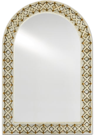 Currey and Company - 1000-0089 - Mirror - Ellaria - Natural/Brass