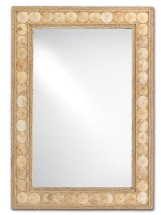Currey and Company - 1000-0099 - Mirror - Buko - Straw/Natural