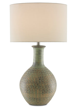 Currey and Company - 6000-0611 - One Light Table Lamp - Loro - Moss Green