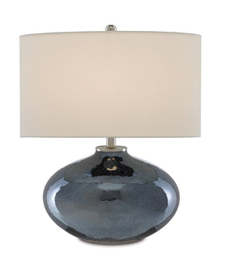Currey and Company - 6000-0645 - One Light Table Lamp - Lucent - Blue Mirror/Polished Nickel
