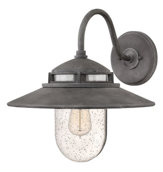 Atwell Large Wall Mount Barn Light in Aged Zinc