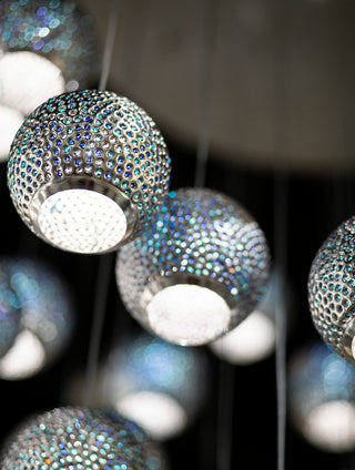Giro One Light Pendant in Blue/Nickel/Silver