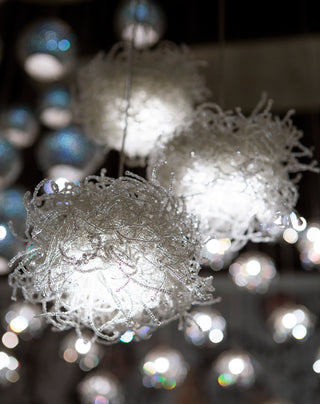 Birds Nest One Light Pendant in Clear/Silver